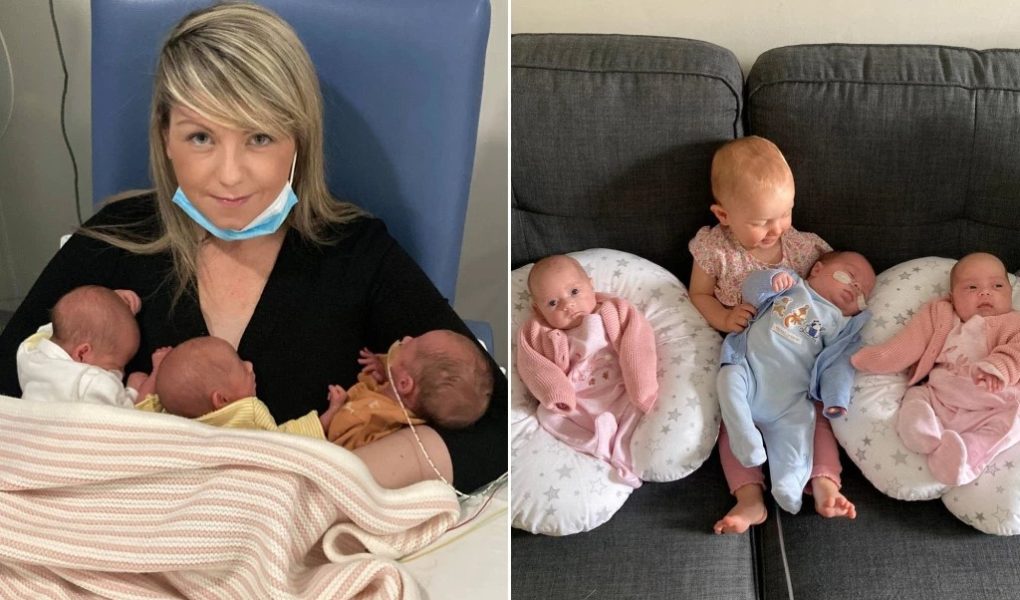 This mother gave birth to four children in less than a year!